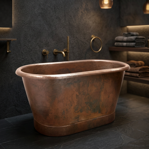 Bañera de Cobre Brillante para Baño, en Oferta, para Uso en Baños - Artesanía India - Product Image 3