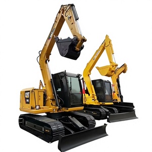 Excavatrices CAT Caterpillar 308E2 certifiées CE, mini-excavatrice hydraulique sur chenilles de 8 tonnes avec accessoire tarière - Product Image 1