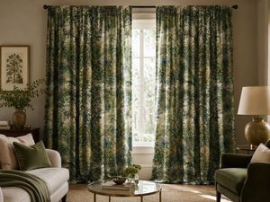 Vintage Jungle Botanical Curtain Velvet Or Blackout Art Nouveau <b>Window</b> Each Panel Elegant Decorative <b>Window</b> Drapes for Interiors - Product Image 3