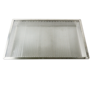 Plateau perforé et à surface plane / Plateau en acier inoxydable et alliage d'aluminium pour four et séchage, résistant à la chaleur - Product Image 2