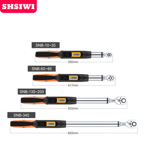 Clé dynamométrique numérique Shsiwi SNB 10-30 60-85 135-200 340 Nm, testeur de couple électronique de qualité professionnelle, entraînement 1/2 pouce - Product Image 1