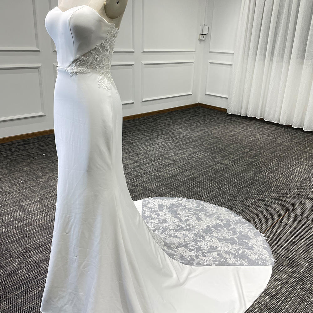pure silk wedding dress