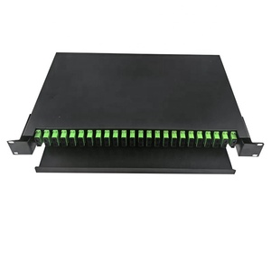 Boîtier de terminaison coulissant SC/APC, UPC 2:24 <span class=keywords><strong>1</strong></span>:48Core, type tiroir, 1U 19'', panneau de brassage fibre optique <span class=keywords><strong>48</strong></span> ports pour montage en rack - Product Image 4
