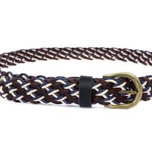 Jeans de qualité pour hommes ceintures tressées en cuir collé pour femmes vente en gros - Product Image 2