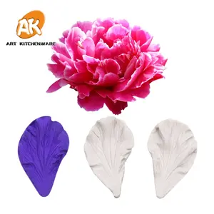 AK Fondant Tools Cake Decorating Set Flower Petal Mold Sugar Paste Gum Paste Silicone Veiner Mould for Cake Decorating