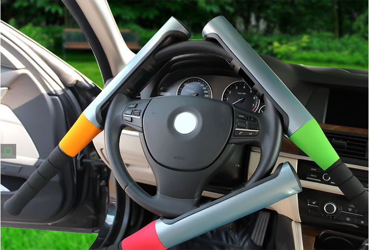 Baseball Bat Steering Lock - A3 Steel Universal Car Anti-Theft Security Device - The Supplies Wholes