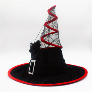 Accesorios de fiesta de Halloween Decoración <span class=keywords><strong>Sombrero</strong></span> de bruja de terciopelo <span class=keywords><strong>canario</strong></span> Accesorios de Halloween <span class=keywords><strong>Sombrero</strong></span> de mago - Product Image 2