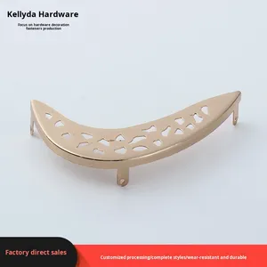 Herraje Decorativo Dorado para Puntera de Zapato de Venta Directa del Fabricante Hebilla Protectora de Metal para Sandalias Accesorio de Reparación Clips Protectores para Zapatos - Product Image 2