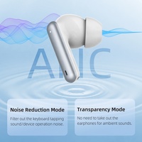 Auriculares TWS con Cancelación Activa de Ruido ANC y ENC Más Vendidos, con Logotipo Personalizado, Mini Inalámbricos Bluetooth 5.3 para Gaming