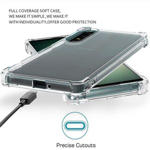 गर्म बिक्री सदमे-अवशोषण सोनी एक्सपेरिया के लिए लचीला TPU पारदर्शी स्पष्ट फोन के मामले में 1 चतुर्थ - Product Image 2