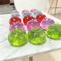 Jouet Squishy Pomme le plus vendu, Jouet Fidget Anti-stress à Rebond Lent Rempli de Maltose, Échelle 1/12, Unisexe Enfants et Adultes, Boîte