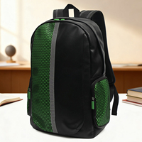 Sac à dos scolaire et professionnel réfléchissant pour usage quotidien avec compartiment rembourré pour ordinateur portable 15,6 pouces, idéal pour les voyages et la gym, en cuir PU imperméable