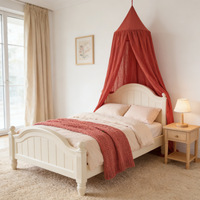 Moustiquaire dôme style nordique pour enfants, anti-moustiques, sur pied, sans installation, respirante, monocouche