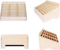 Caja Organizadora de Escritorio con Cajón de Almacenamiento para Teléfonos Móviles, de Madera, de un Solo Nivel, para la Escuela, Oficina y Dormitorio, Venta al Por Mayor