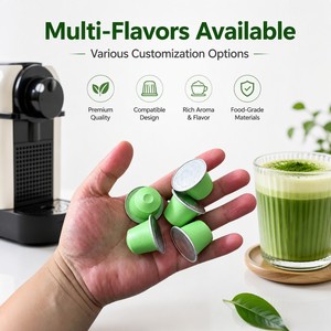 Food Safe Matcha Capsules Certified <b>Green</b> Tea Pods Compatible Nespresso Dolce Gusto Keurig Single Serve Bulk Supply Stock - Product Image 1