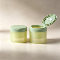 Pot à crème en PP écologique avec couvercle à clapet, conteneur de baume nettoyant de luxe, emballage cosmétique personnalisé avec logo, pot en plastique durable