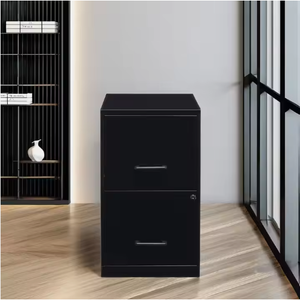 Gran oferta, archivador de oficina de acero y Metal negro de 18 pulgadas de profundidad con 2 cajones, stock usado, para uso en oficina, gabinete de 2 cajones, muebles de oficina - Product Image 3