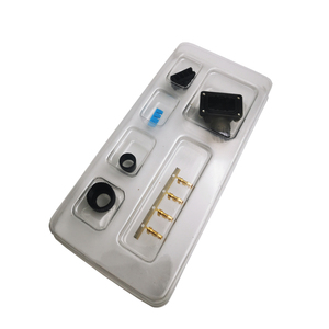 Werkseitig 4P E/A-KIT Rechteckiger Brems stecker Winkelst ecker Kabel Mt <span class=keywords><strong>Crimp</strong></span> buchse Servomotor stecker - Product Image 1