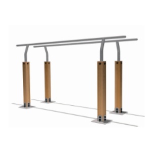 Equipo de Ejercicio al Aire Libre de Alta Calidad, Ecológico y Duradero, de Acero Galvanizado, Plástico y Madera, Color Personalizado para Uso en Parques Públicos - Product Image 3