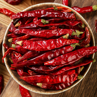 Piments rouges séchés naturellement de haute qualité de la marque Zhongbotang, provenant de la province du Hunan, vente en gros pour épices, plats mijotés et hot pot