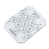 Panneau LED MCPCB 7 canaux RVB UV personnalisé 13W à spectre complet 3535 pour aquarium, lampe de culture pour corail et plantes aquatiques