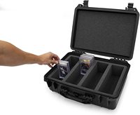 Boîte de rangement de cartes modernisées, boîtier robuste résistant aux intempéries, support de bavette et protecteur, 50 pièces