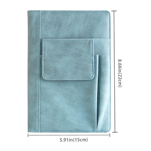 Custom PU Leather Notebook Organizer with Phone Pocket and Pen Holder Business <b>Journal</b> for Office Meetings Corporate Gifts - Product Image 2