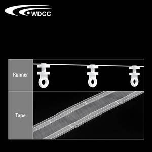 S Fold Curtain Runner for Motorized S Wave Ripple Fold Curtains Track Runner Electric Wave Curtain Accessories - Product Image 5
