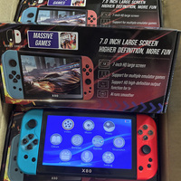 Konsol Game portabel X80 7 inci 16G HD, pemutar Game Retro multifungsi 3000mAh emulator konsol Video Game untuk PS1