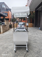 Práctico Carrito de Gelato Mini, Resistente, con Empuje Manual, de China, Carrito de Comida Personalizado