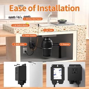 Saklar Tekan Udara Matte Black 16A 125V AC/10A 250V AC 12v untuk Kompresor Udara dengan Steker <span class=keywords><strong>3</strong></span> Cabang US - Product Image 3