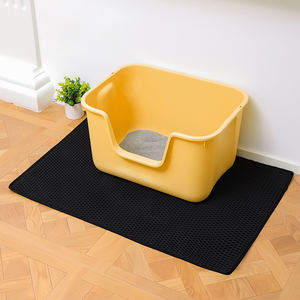 Benutzer definierte große Doppels chicht Mikro faser Katzenstreu Catcher Pads Matte Wasserdichte und wasch bare umwelt freundliche <span class=keywords><strong>Pet</strong></span> Cat Liner - Product Image 4
