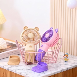 Ventilateur portable à main avec lumière LED, rechargeable par USB, moteur DC 5W pour utilisation en extérieur - Product Image 2