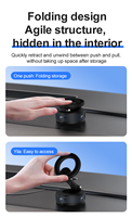 Support de téléphone magnétique universel amélioré à adsorption sous vide stable, pliable, pour voiture, avec aimant super puissant N52, pour lit et bureau