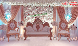 Cafele — ensemble de meubles de mariage musulman, tenue de scène, nouveau, armure dorée sculptée, royaume-uni, - Product Image 4