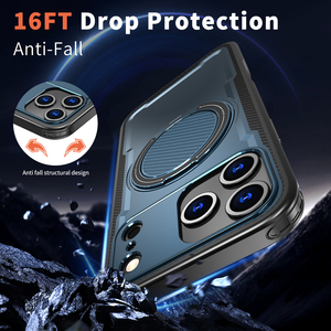 360 ° xoay Khung chống sốc trường hợp đối với iPhone 17 không khí 17 15 14 13 Pro chủ từ không dây phí Bìa trường hợp - Product Image 3