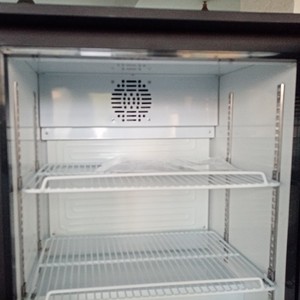 Tủ Lạnh Quán <span class=keywords><strong>Bar</strong></span> Mini Thiết Kế Phía Sau Sang Trọng Tủ Lạnh Đồ Uống Cửa Trượt Màu Đen Tủ Lạnh Mini 126L - Product Image 5