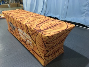 Biểu tượng tùy chỉnh triển lãm thương mại Khăn trải bàn Stretch bảng Bìa được trang bị draped ném Runner khuyến mại Nguồn cung cấp bên - Product Image 2