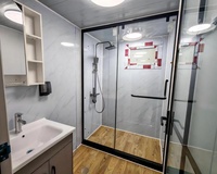 Maison conteneur portable et pliable, gain de place, insonorisée, respirante, en panneaux sandwich, maisons conteneurs préfabriquées mobiles pour dortoir