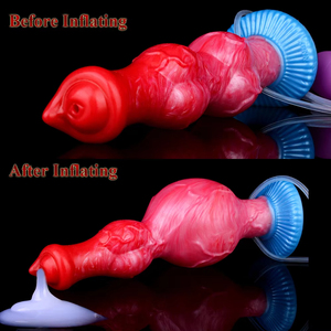 FAAK Large Ejaculation Dildo with <strong>Inflatable</strong> <strong>Anal</strong> Plug Big Knot Squirting Penis Adult Sex Toys for Men Women <strong>Anal</strong> - Product Image 2