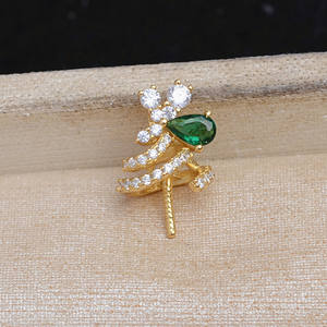 จี้ห้อยหัวเงินแท้ 925 สำหรับทำเครื่องประดับมุก จี้กึ่งสำเร็จรูป 9-10 มม. รุ่น 5854 อุปกรณ์เสริมสำหรับสร้อยข้อมือ ขนาดลูกปัด 5 มม. - Product Image 4