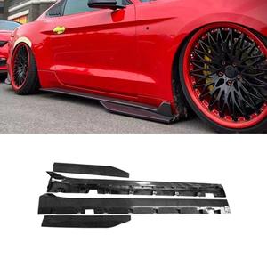 Alerón lateral de fibra de carbono real para Ford Mustang GT500 2015-2023, protector de faldón, divisor de parachoques, kit de carrocería, accesorios para coche - Product Image 1