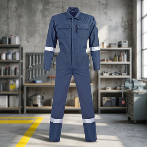 Flame Resistant Coveralls NFPA 2112 Safety Workwear Fire Resistant Jumpsuits <b>Welding</b> Industrial Protective <b>Clothing</b> Work Uniform - Product Image 3
