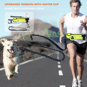 Set Guinzaglio per Cani Multifunzionale Regolabile a Mani Libere per Sport all'Aperto con Marsupio Impermeabile in Nylon per Corsa - Product Image 2