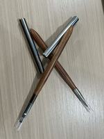 Ensemble de pinceaux à manucure avec manche en bois de noyer, pinceaux pour la décoration des ongles, pour la peinture sur ongles et les outils de beauté