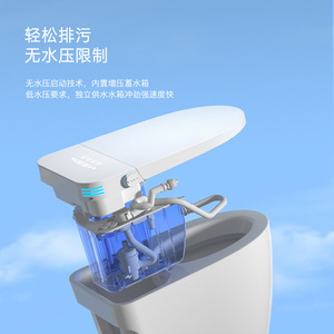 สุขภัณฑ์อัจฉริยะ Taiyue รุ่น LZ611 แบบชิ้นเดียว ระบบเจ็ทไซฟอน ไม่มีข้อจำกัดแรงดัน ชำระล้างด้วยเท้า - Product Image 1