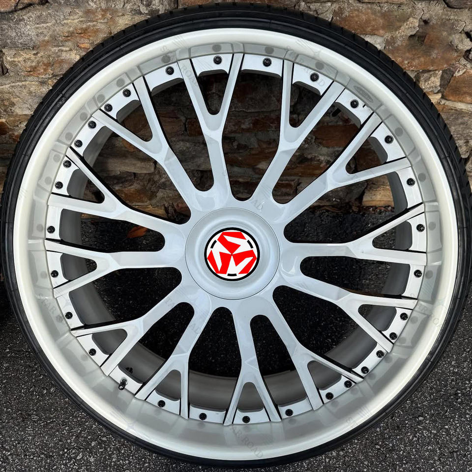 SJ 22 24 Inch Forged Alloy Wheels Deep Dish Multi Spoke Custom Rims ...