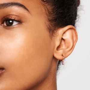 Pendientes de Aro Colgantes de Plata de Ley 925 con Circonita <span class=keywords><strong>C</strong></span>úbica <span class=keywords><strong>Solitario</strong></span>, Estilo Bohemio - Product Image 3