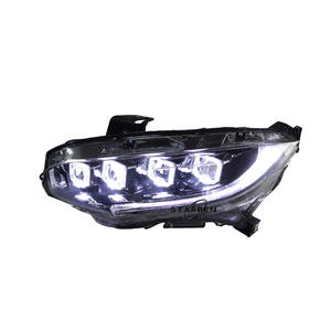 Phare avant de voiture séquentiel à 4 portes de qualité originale 2016-up, phare avant à Led complet pour Honda Civic Bugatti style - Product Image 5