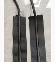 Accessoires pour shorts de course : Bande élastique tricotée blanche et noire avec cordon de serrage pour ceinture